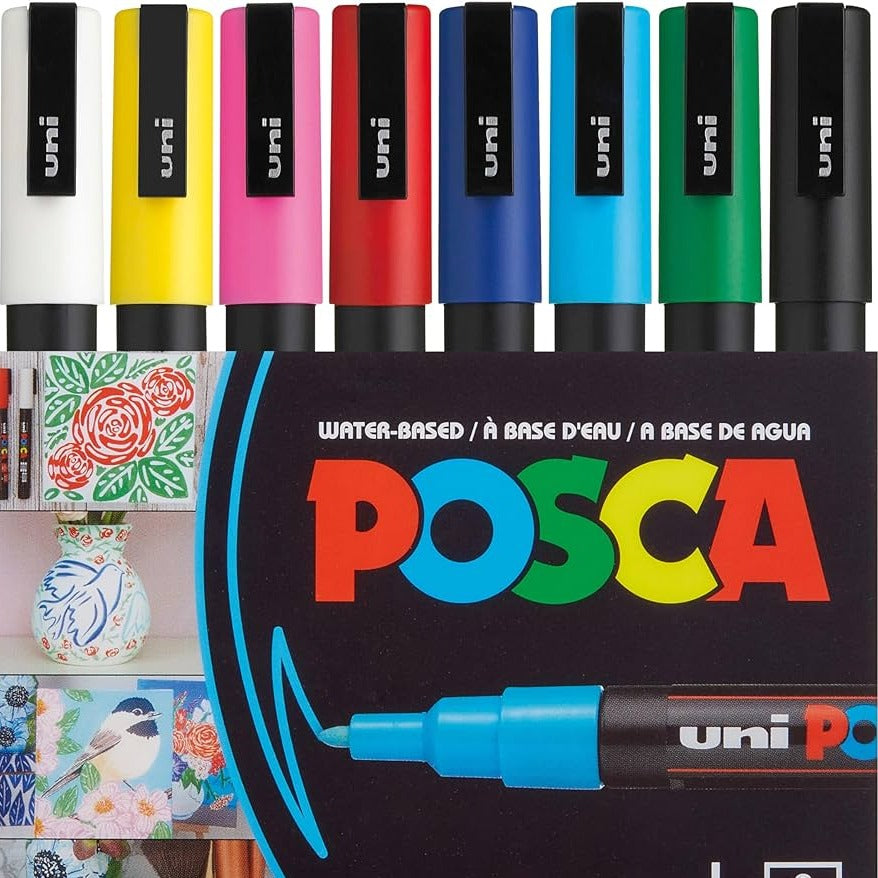 Posca -Set 8 Marcadores agua 1,8 MM-5M