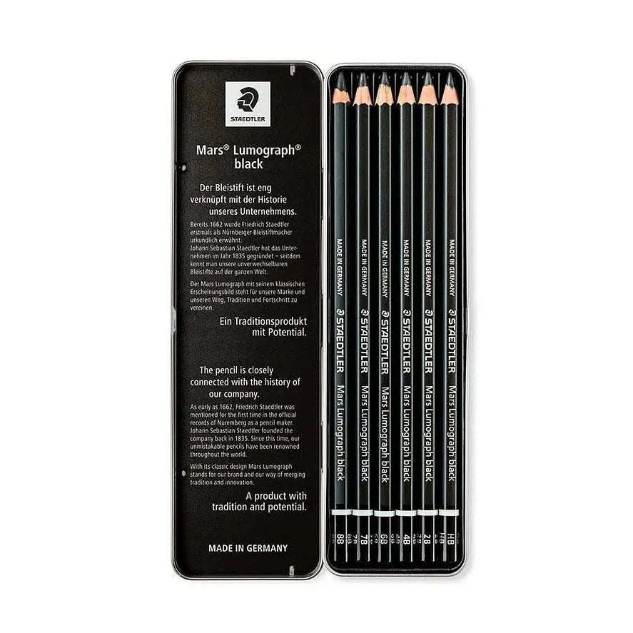 Lapices de carboncillo set x 6 - Staedtler