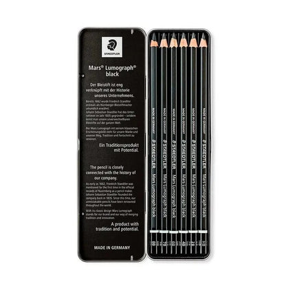 Lapices de carboncillo set x 6 - Staedtler