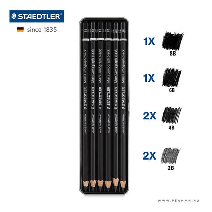 Lapices de carboncillo set x 6 - Staedtler